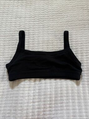 TNA Black Ribbed Tank Bralette